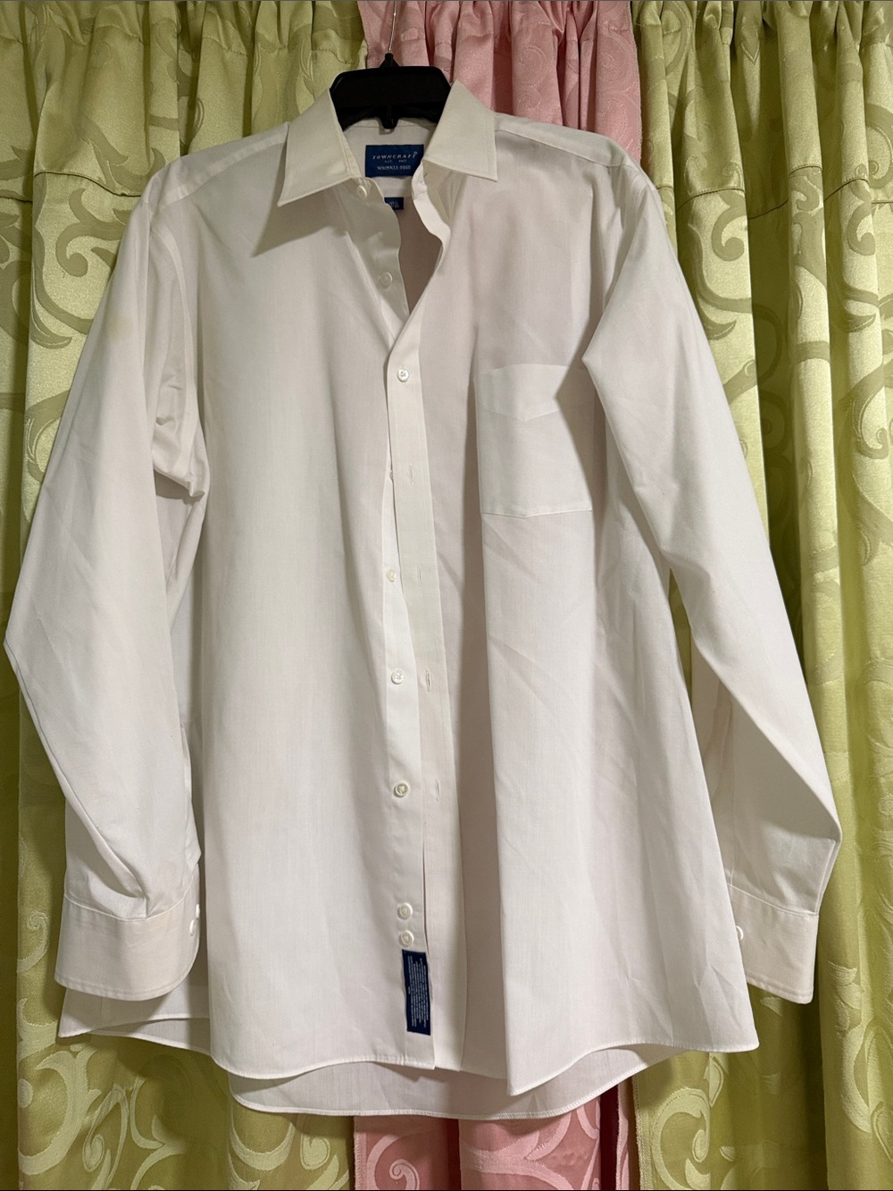 Towncraft White Men's Dress Shirt - Classic Point Collar